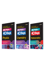 40 Days Crash Course for JEE Main Physics, Chemistry, Mathematics ( Set of 3 Books )