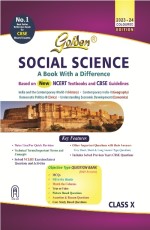 Golden Social Science (History, Geography, Civics and Economics): Based on NEW NCERT (For CBSE 2024 Board Exams, includes Objective Type Question Bank) - Class X -