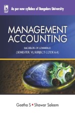MANAGEMENT ACCOUNTING: (FOR JGI - BANGALORE)