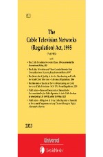 Cable Television Networks (Regulation) Act, 1995 along with allied Rules &amp; Regulations (Bare Act)