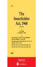 Insecticides Act, 1968 along with Rules and Order (Bare Act)