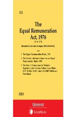 Equal Remuneration Act, 1976 along with allied Rules (Bare Act)