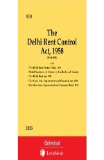 Delhi Rent Control Act, 1958 along with Rules, 1959 (Bare Act)