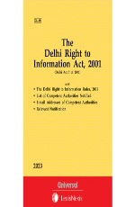 Delhi Right to Information Act, 2001 along with Rules, 2001 (Bare Act)