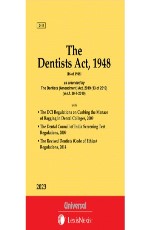 Dentists Act, 1948 with allied Rules (Bare Act)