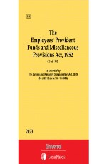 Employees` Provident Funds and Miscellaneous Provisions Act, 1952 (Bare Act)