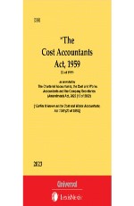 Cost and Works Accountants Act, 1959 (Bare Act)