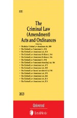 Criminal Law (Amendment) Acts and Ordinances (Bare Act)