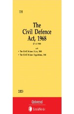 Civil Defence Act, 1968 along with Rules and Regulations (Bare Act)
