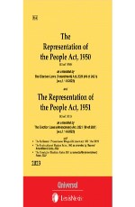 Representation of the People Act, 1950 and The Representation of the People Act, 1951 along with allied Act &amp; Rules (Bare Act)