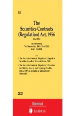 Securities Contracts (Regulation) Act, 1956 along with allied Rules (Bare Act)