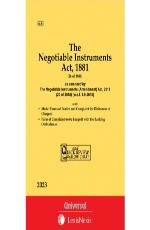 Negotiable Instruments Act, 1881 (Bare Act)