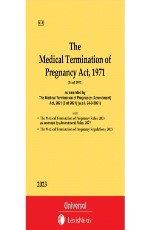 Medical Termination of Pregnancy Act, 1971 along withRules and Regulations (Bare Act)