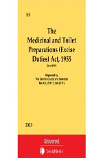 Medicinal and Toilet Preparations (Excise Duties) Act, 1955 (Bare Act)