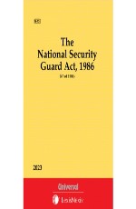 National Security Guard Act, 1986 (Bare Act)