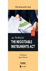 S Krishnamurthy Aiyar: Law Relating to Negotiable Instruments Act