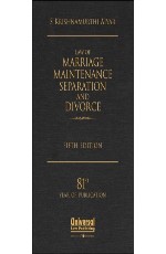 Law of Marriage, Maintenance, Separation and Divorce