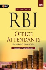 RBI 2021 : Office Attendants – Study Guide by GKP