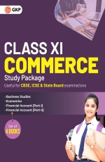 CLASS 11th 2023: Commerce Study Package (4 Books) for CBSE, ICSE &amp; State Boards Examination by GKP