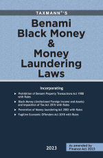 Benami Black Money &amp; Money Laundering Laws