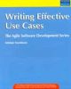 Writing Effective Use Cases