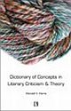 DICTIONARY OF CONCEPTS IN LITERARY CRITICISM & THEORY 