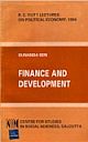 Finance and Development (R.C. Dutt Lectures in Political Economy, 1994)
