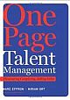 One Page Talent Management: Eliminating Complexity, Adding Value