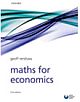 MATHS FOR ECONOMICS SECOND EDITION