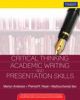 Critical Thinking, Academic Writing and Presentation Skills