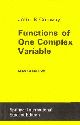 Functions of One Complex Variable , Second Edition 