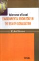Relevance of Local Environmental Knowledge the Era of Globalization 