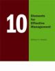 10 Elements for Effective Management 