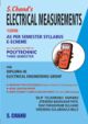 S.Chand`s Electrical Measurements 12056 MSBTE 3 SEM 