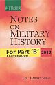 PENTAGONS NOTES ON MILITARY HISTORY: For Part -B Examination 2012 