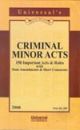 Criminal Minor Acts (151 Important Acts & Rules) (with FREE CD) 