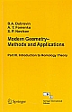 Modern Geometry-Methods and Applications(Part I. The Geometry of Surfaces, Transformation Groups, and Fields)  (PB)