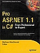 Pro ASP.NET 1.1 in C#: From Professional to Expert