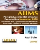 AIIMS Postgraduate Dental Entrance Examination November (2010)