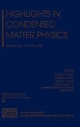 Highlights In Condensed Matter Physics (Hb)
