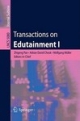 Transactions On Edutainment I (Pb)