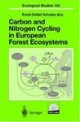 Carbon And Nitrogen Cycling In European Forest Ecosystems  Ecological Atudies 142