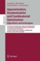 Approximation, Randomization, And Combinatorial Optimization. Algorithms And Techniques (Pb)