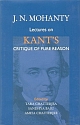Lectures on Kant`s Critique of Pure Reason 