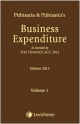 Business Expenditure-As Amended by The Finace Act, 2013 (Set of 2 Volume)