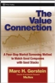 The Value Connection  A Four Market Sceening Method To Match Good Companies With Good Stocks