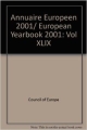 Annuaire Europeen Yearbook 2001, Vol.49