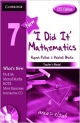 I Did It Mathematics Teachers Manual 7, CCE Edition