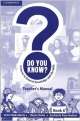 Do You Know? A Course in General Knowledge and Life Skills, Teachers Manual 6