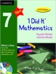 I Did It Mathematics Students Book with CD ROM, Level 7, CCE Edition